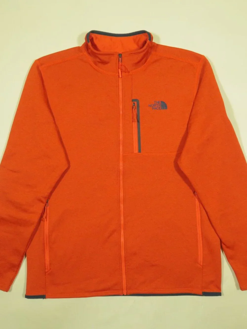 The North Face Gatorade Skyline Fleece Jacket Mens L Orange Full Zip